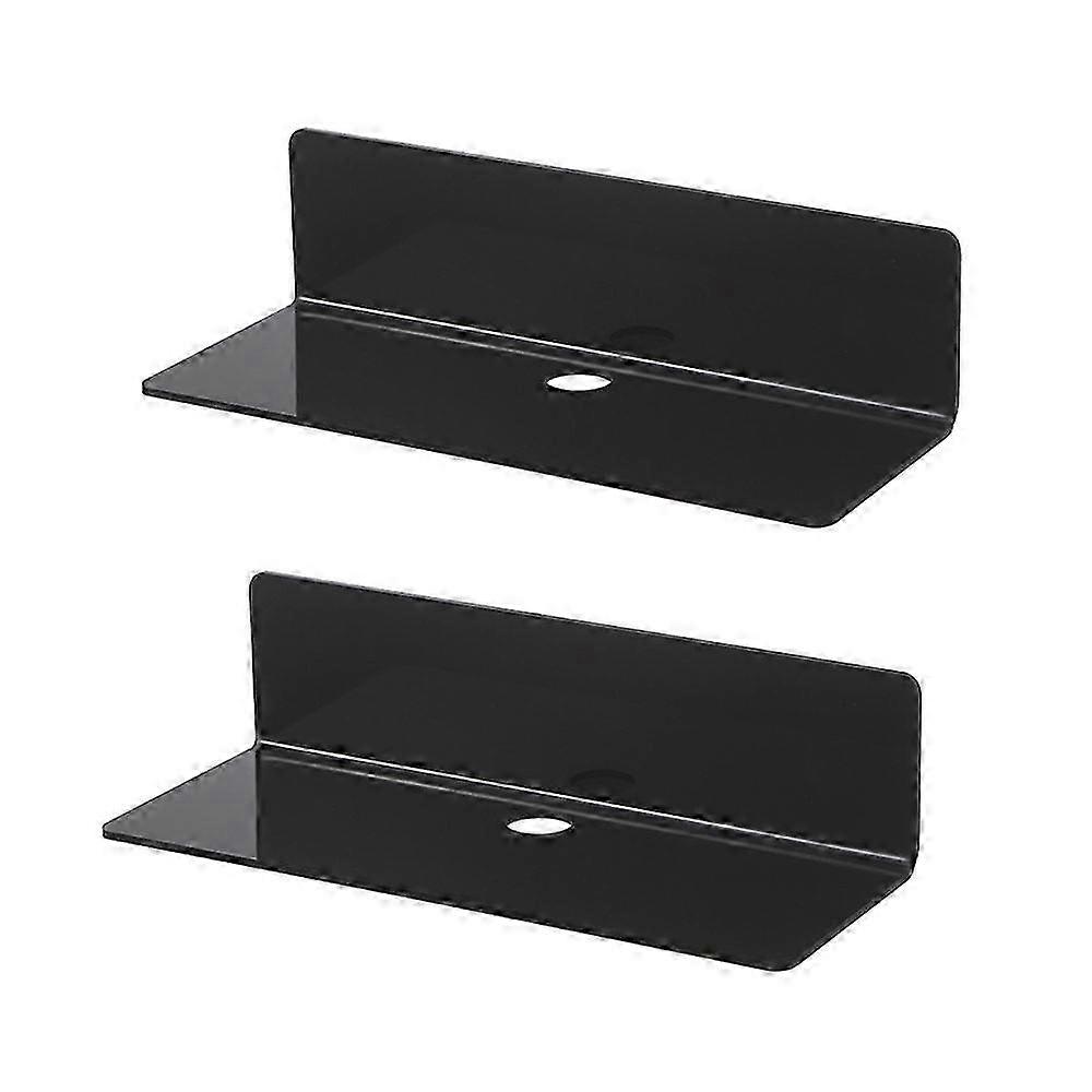 JiaWei 2PCs acrylic sewn mirror cabinet layer partition storage for bathroom wall mounted storage rack Mmo