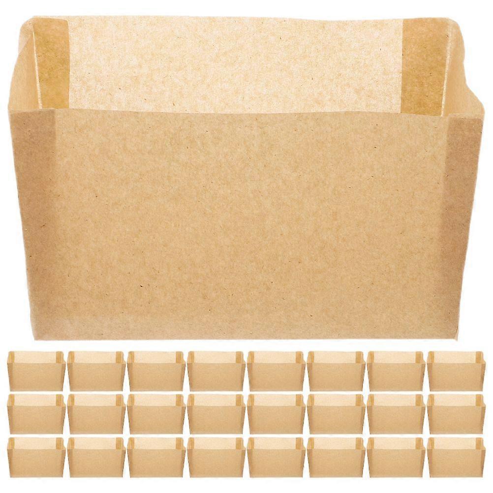 50pcs Paper Loaf Pan Liner Nonstick Bread Baking Liners Parchment Bread Pan Liners Cupcake Wrappers Liners for Toast Bread Bread Baking Accessories (C