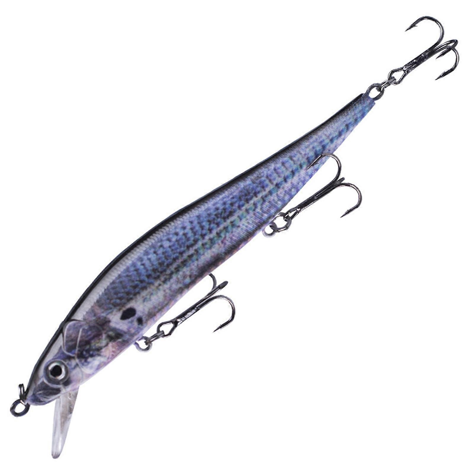 Hard Fishing Lures Sinking Minnow Swing Bait with 3D Realistic Eyes High-Resolution Body Details 12cm 13.3g Jerk Baits for Bass Fishing