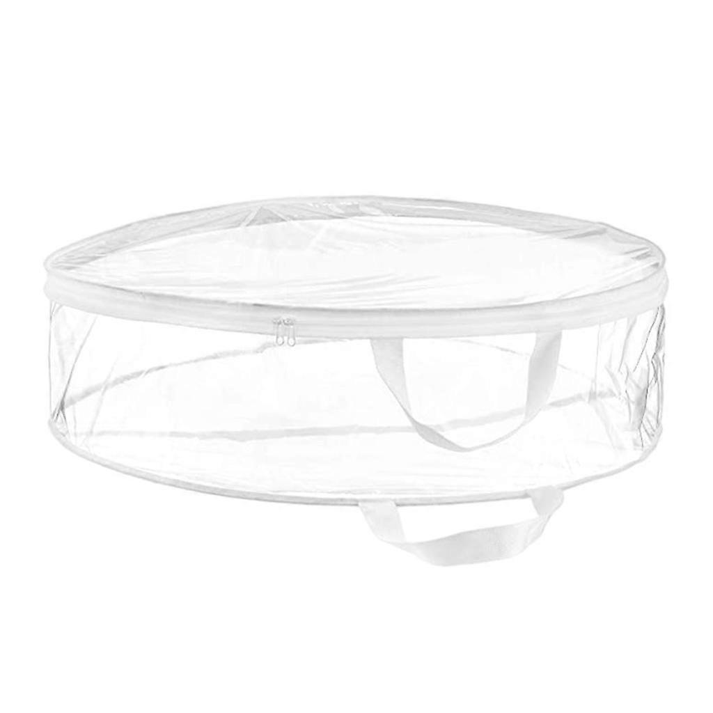 Storage Bag Zipper Tarp Material Transparent Organization for Garlands