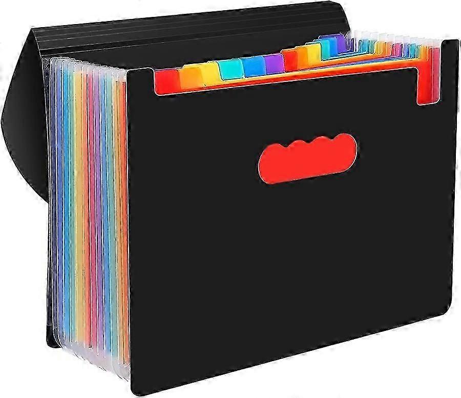Expanding folder with labels and closures for classrooms, homes
