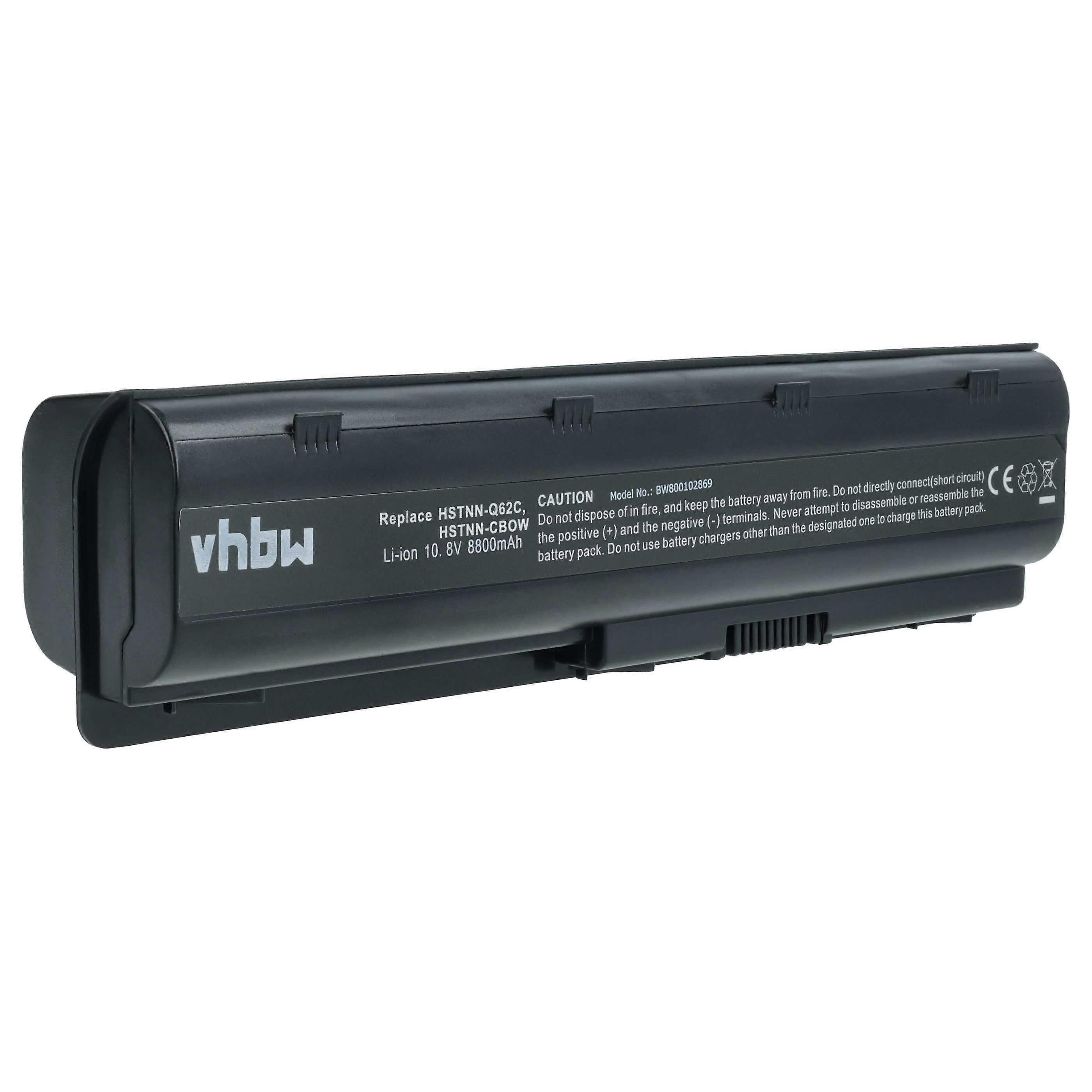 Batterie vhbw compatible avec les ordinateurs portables HP CompaQ Pavilion dm4-1050ca, dm4-1065dx, dm4-1063he, dm4-1060sf, dm4-1060ee, dm4-1060ea (8800 mAh, 10,8 V, Li-Ion)