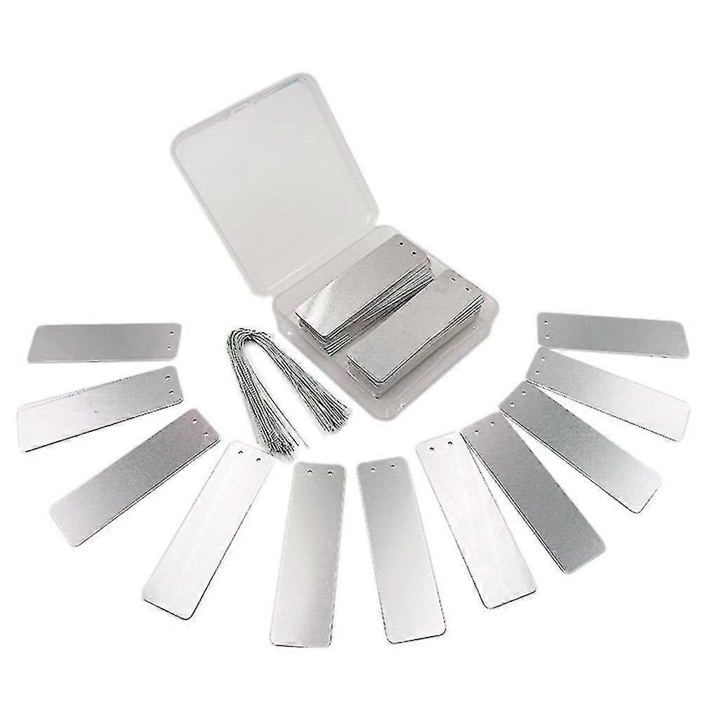 Plant Labels Aluminum Tree Tags With Metal Wires Double-sided Write On Tags