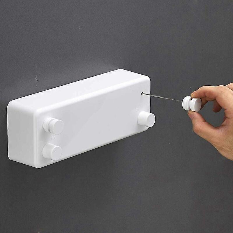 Retractable Clothesline, 13.8 ft Stainless Steel Double Interior Retract