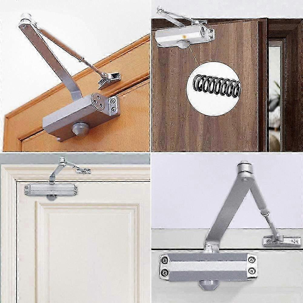 Adjustable Automatic Door Closer with Control Capacity Up to 50KG for Various Door Types (1 piece)