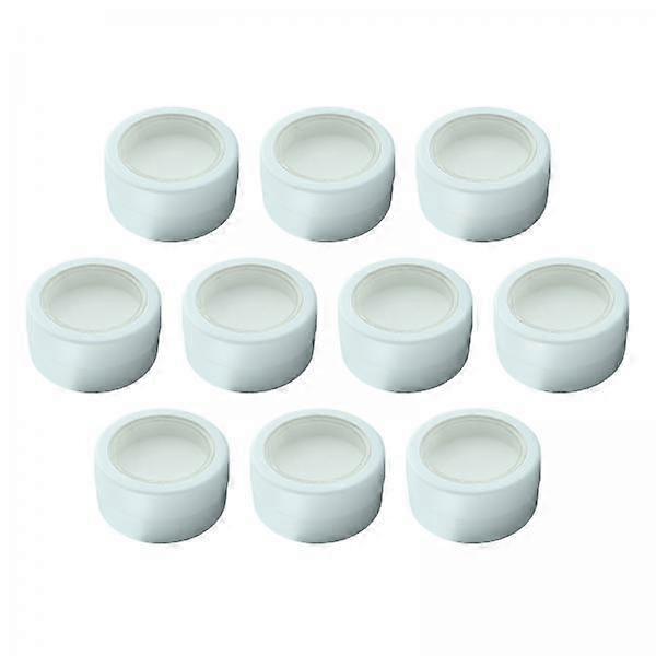 4xSet of 10 Clear Lid 2 Gram Cosmetic Sample Empty Container White