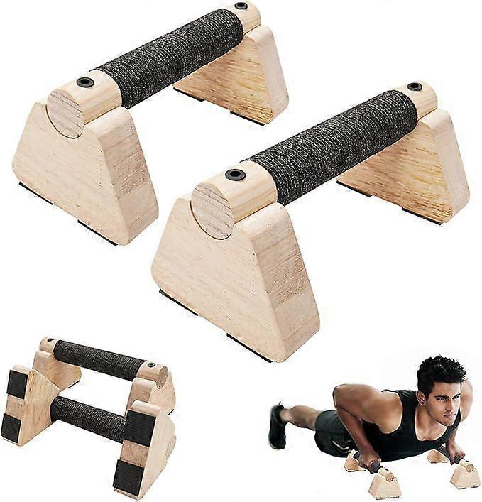 Wooden Calisthenics Equipment for Handstand Training, Push Up Bars & Calisthenics Bar - Handstand Blocks and Pushup Handles for Men