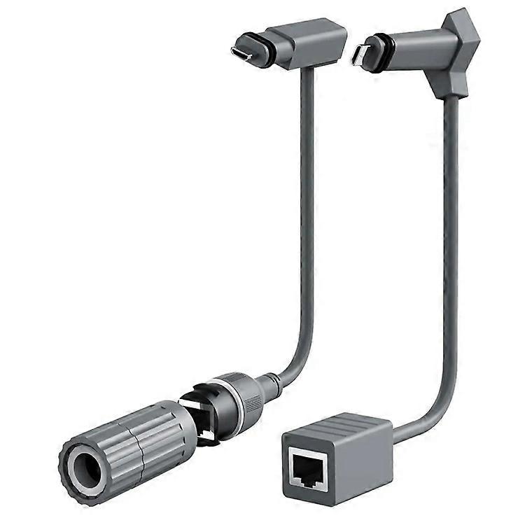 2Pcs For Starlink V2 Cable SPX to RJ45 Adapter Ethernet Cable Converter CAT5E 26AWGx4P+D Connector