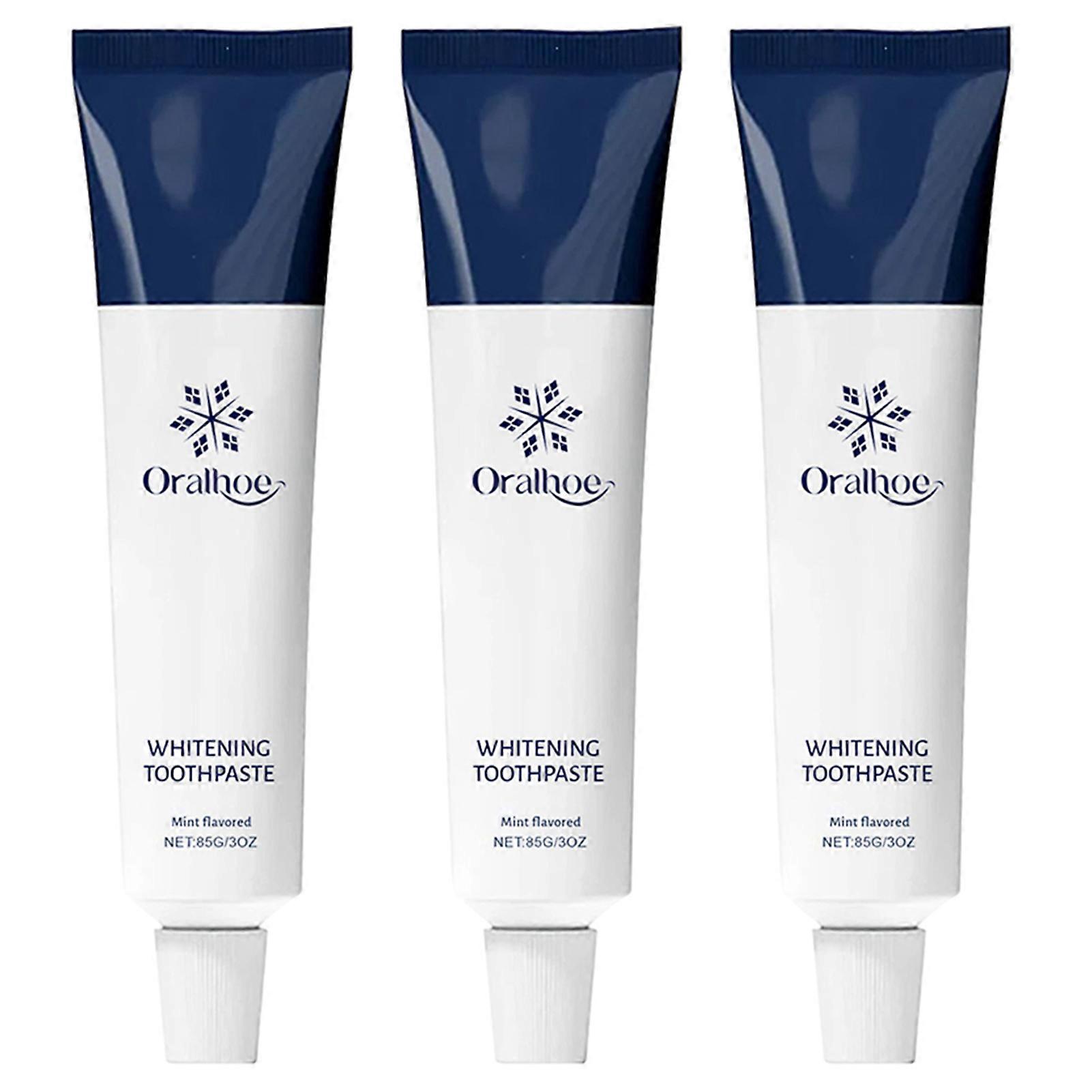 Snow Whitening Toothpaste - Fluoride-Free Hydroxyapatite Paste for Enamel Protection, Mint Flavored Breath Freshener and Teeth Whitener