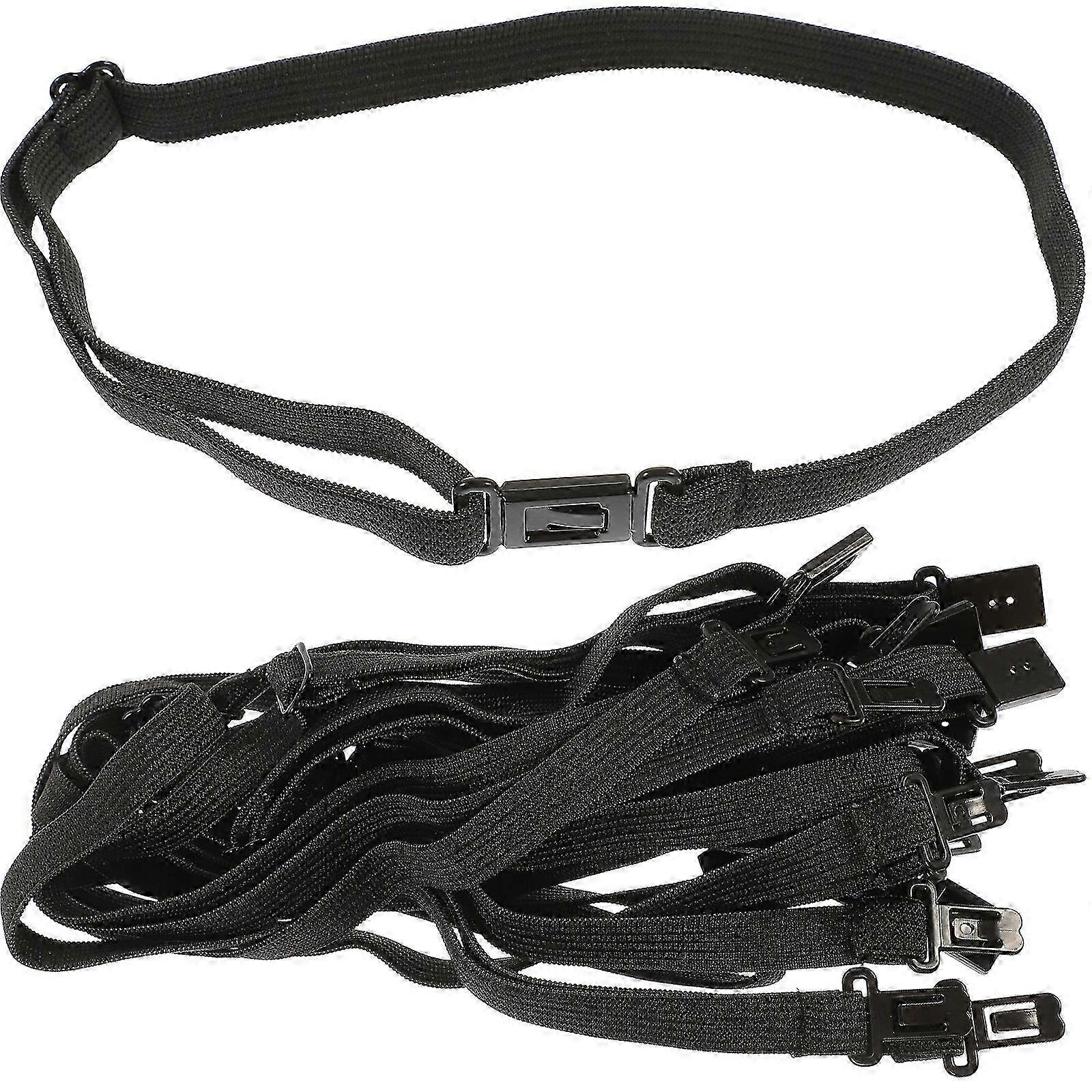 10 Pieces of Comfortable and Adjustable Bow Tie Straps with Elastic for Dressup