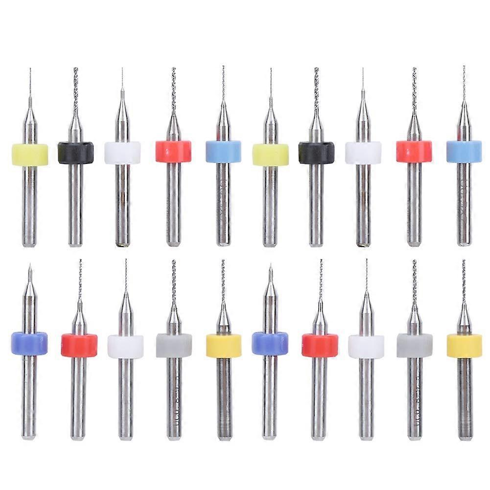 20pcs Drill Bit Set Alloy Board Fixed Shank 0.11mm Accessories