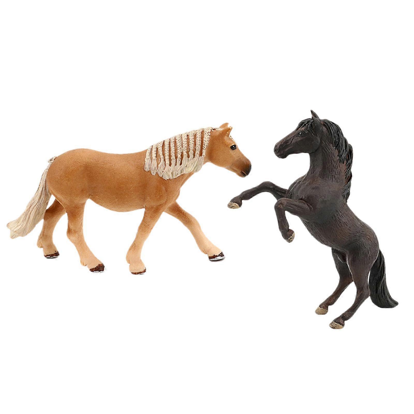 2x Tierfigur Pferd für Kinder
