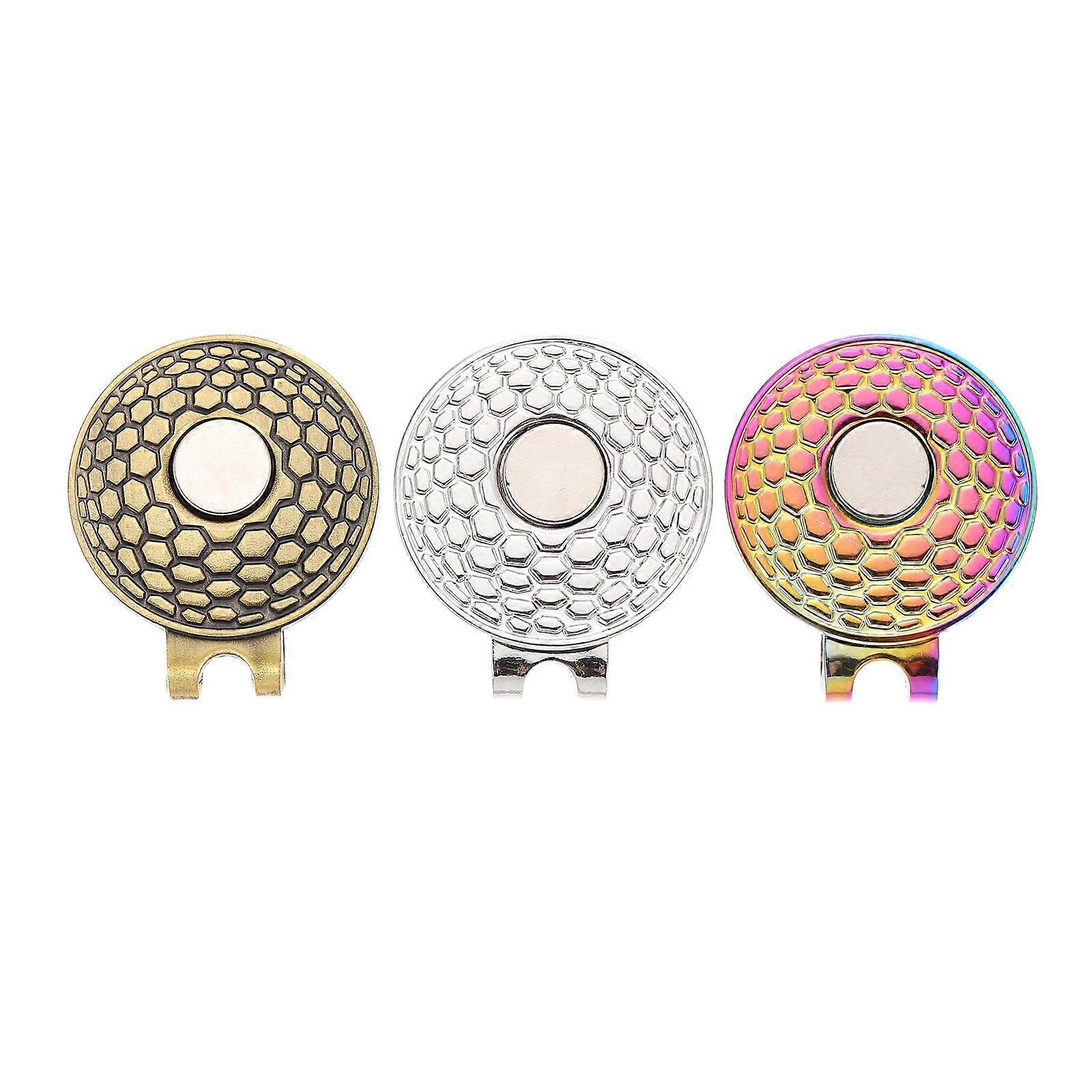 Golf Ball Marker, Secure Hat Clips Ideal for Sports, Rust Resistant Zinc Alloy Material