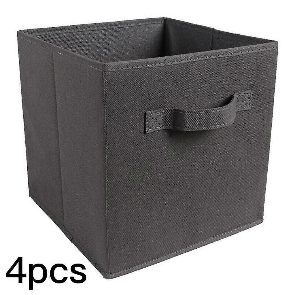 2/4/6/8 DIY Storage Cube Boxes Drawer for Toy/Book/Clothes Organiser Foldable