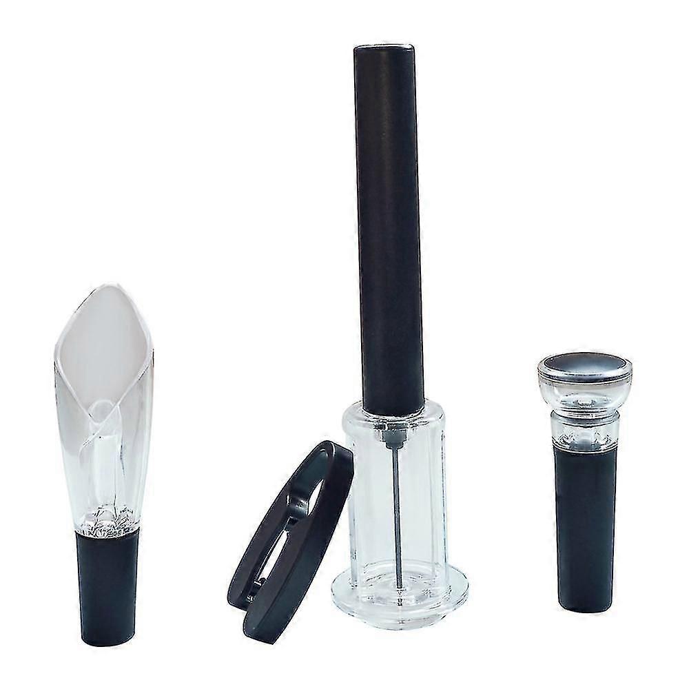 葡萄酒爱好者带铝箔切割器礼品套装 |葡萄酒泵气压酒瓶开瓶器-Yvan