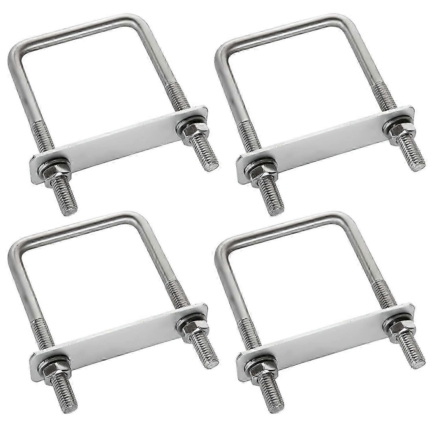 ルーフボックス、牽引、ボート、車の修理のための4個のステンレス鋼Uボルトクランプ