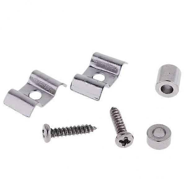 7-10pack Guitar Roller String Tree Guide Retainer Set for Electric Guitar Silver