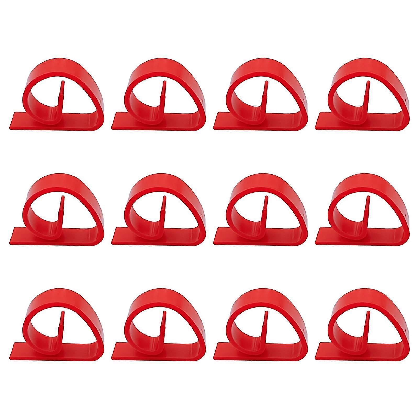 Table Cover Clips | Red Tablecloth Holders for Picnics, Weddings, Graduation Parties, Durable and Adjustable Design