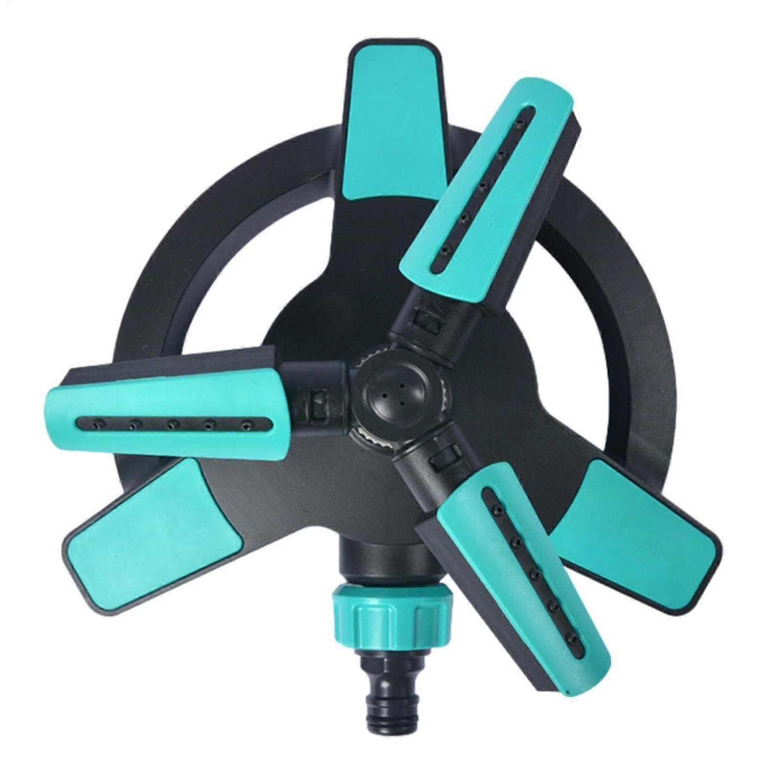 Lawn Sprinkler System, Adjustable Rotating Yard Sprinkler for Small Lawns and Gardens, 360-Degree Watering Coverage