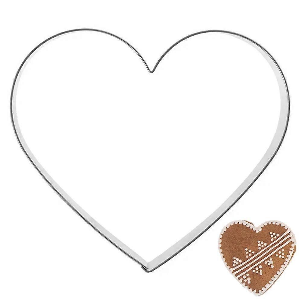 Kakeutstikker stål hjerte 9,5 cm