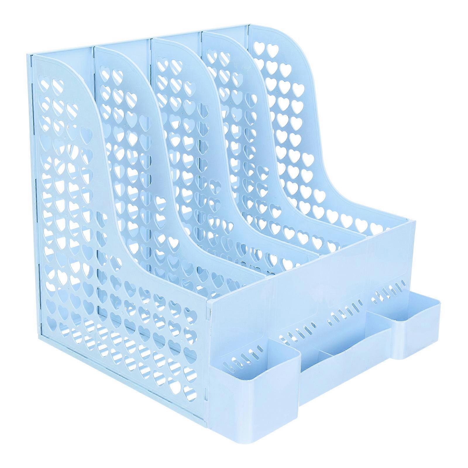 Convenient File Holder Multi-Compartment File Organizer Document Organization For Office Workers 1Set