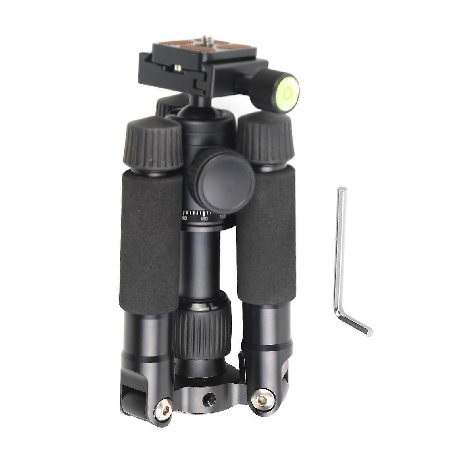 Aluminum Alloy Tripod Ultra Compact Desktop Mini Tripod Kit with Ball Head for DSLR Camera