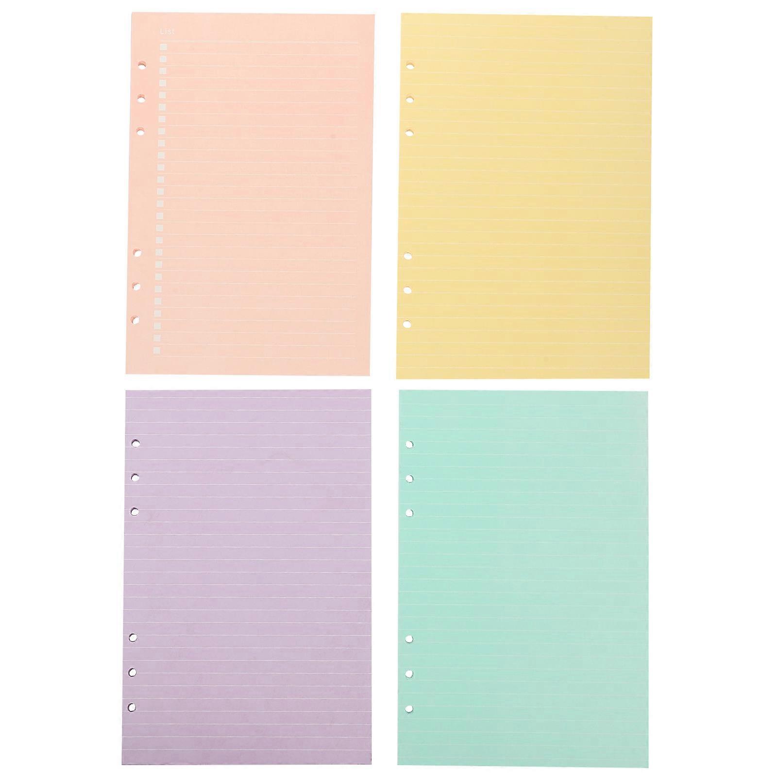 Notebook Binder Inserts Loose-Leaf Refill Office Work Green A5 160 Sheets