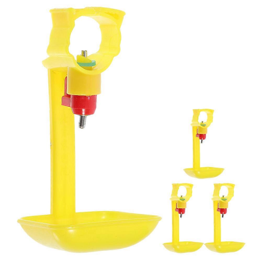 4pcs Automatic Chicken Waterer Cups, Durable Poultry Drinking Bowls for Hens, Ducks, and Pigeons, Easy Install Coop Water Feeding Solution