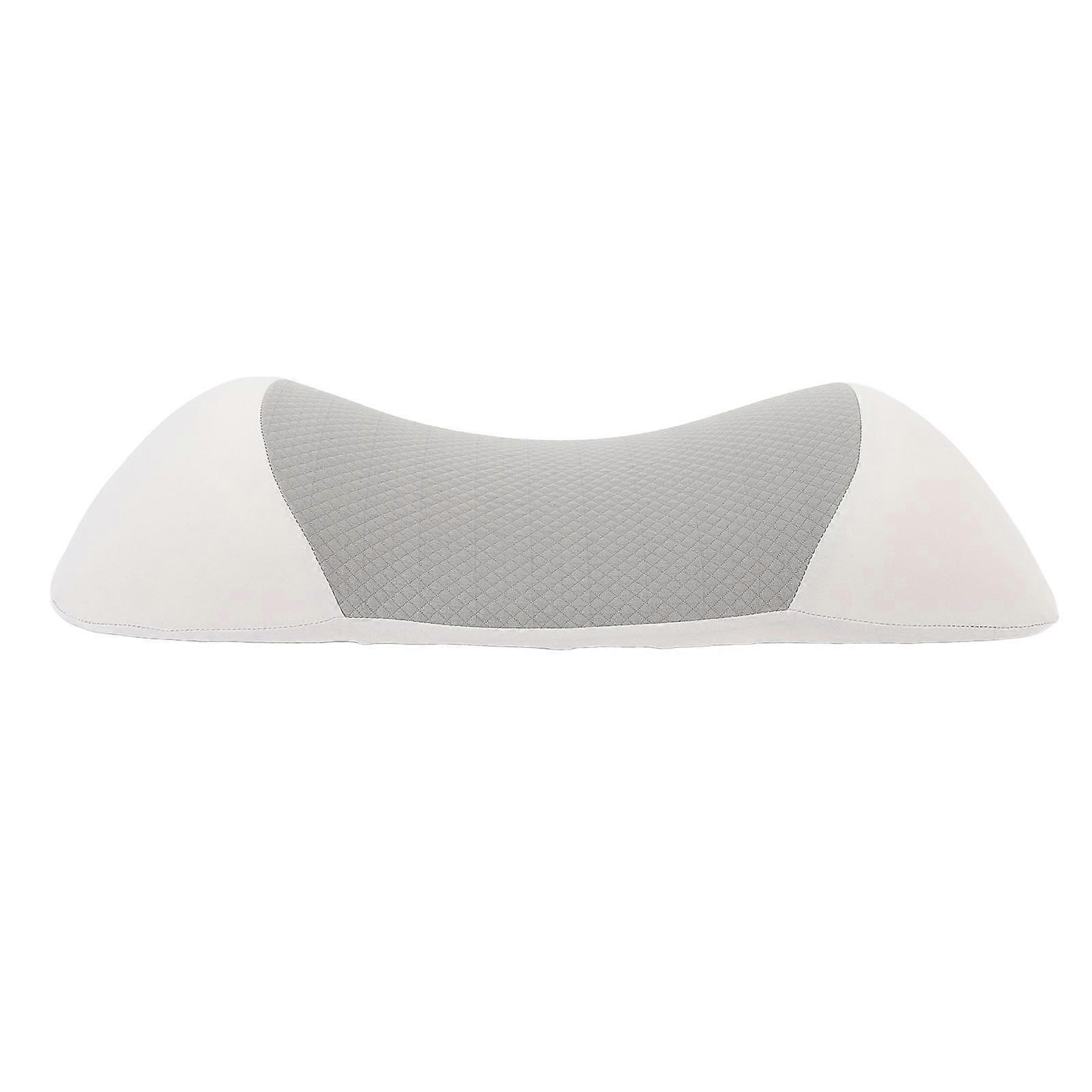 Oreiller de soutien lombaire ergonomique en mousse à mémoire de forme, housse amovible, gris