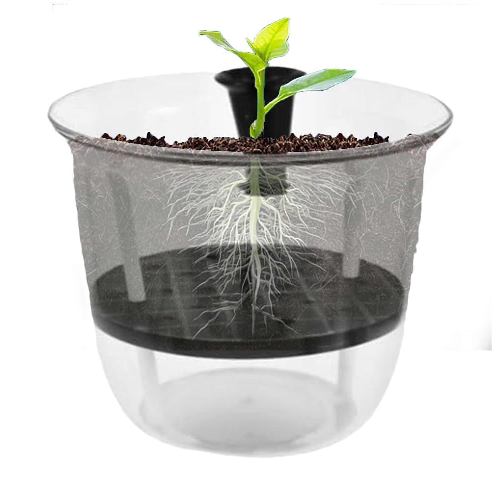 Self-Watering Pots for Succulents, Decorative Planter for Home, Balcony, Terrace, Desk, Window Sill, Small Size