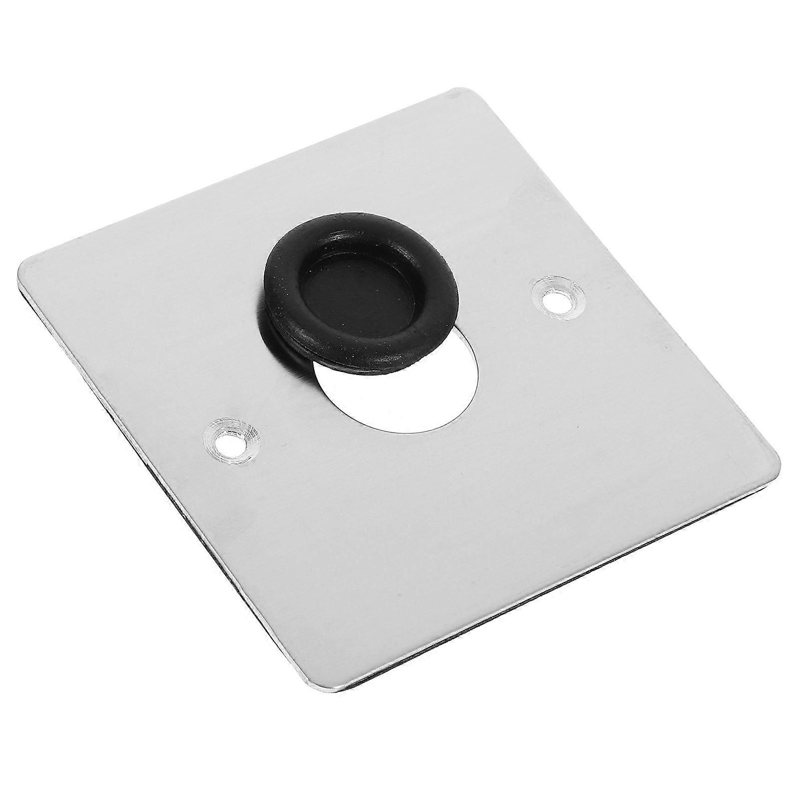 Wall Outlet Covers Metal Wall Plate Protective Functionality Easy Installation For Ceiling And Wall Sockets Silver 8.50X8.50X0.25CM 1 Set