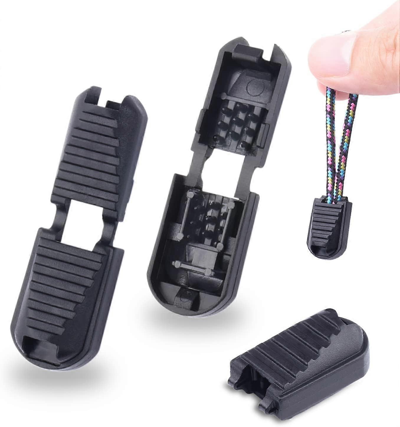 25pcs zipper pulls, shoelace end clips cord locks