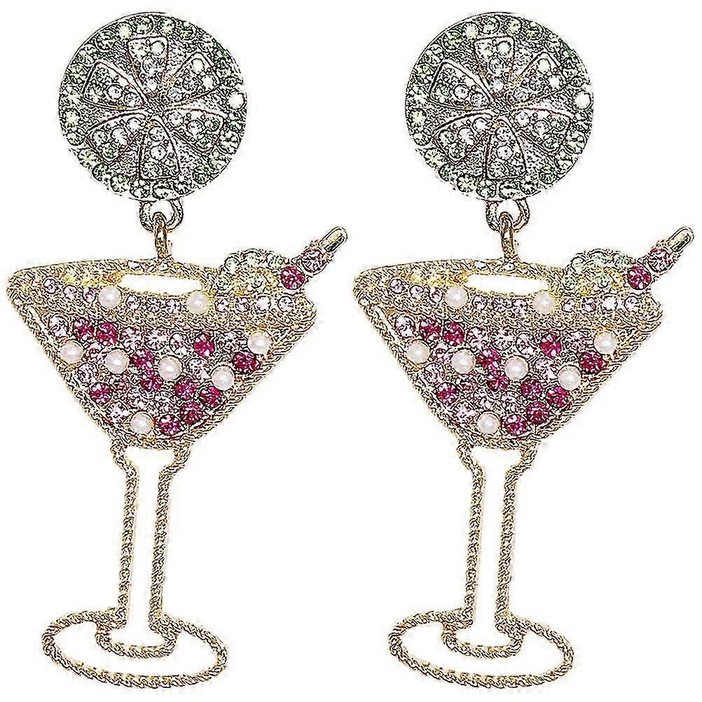 1 Pair Simulation Summer Fruit Drink Earrings Hawaiian Bohemia Juice Eardrop