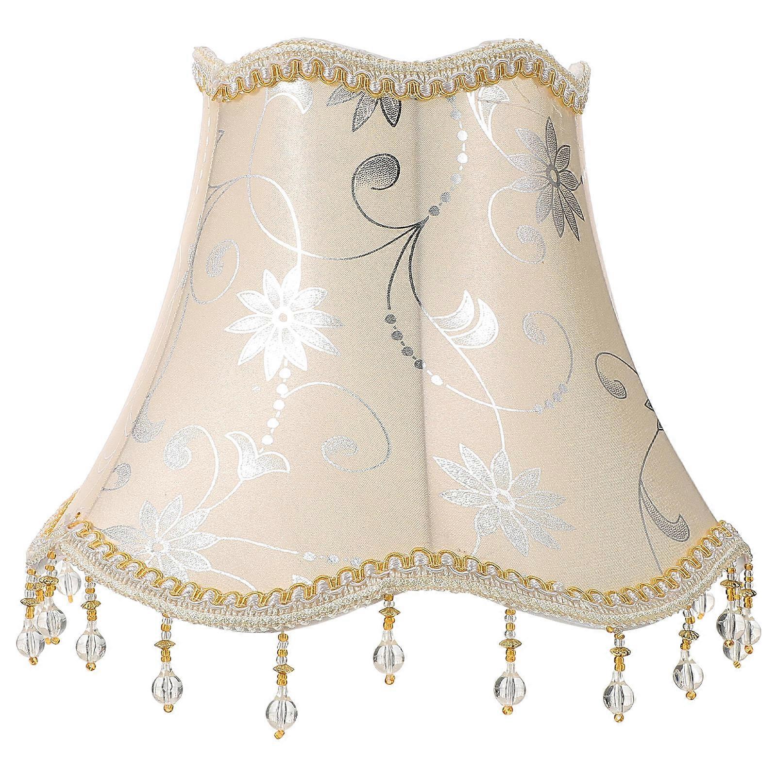 Vintage European Lampshade for Bedside Lamp – Decorative Light Shade Softens Lighting, Enhances Bedroom Aesthetic, Easy Installation, Durable