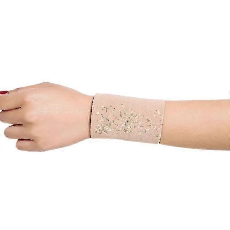 1pcs Noir / peau Tatouage Couvrir Compression Manches Bands Poignet Tatouage Dissimulation Cicatrice Correcteur Support Uv Protect Sport Gym-noir M