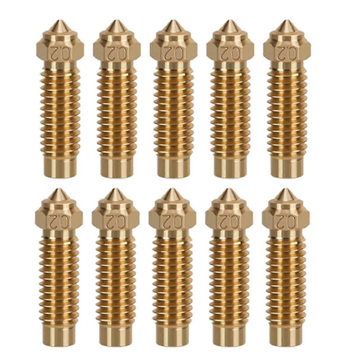10Pcs Nozzle 0.2mm High Temperature for Various Filament Types Compatible with Certain Brand 1.75mm