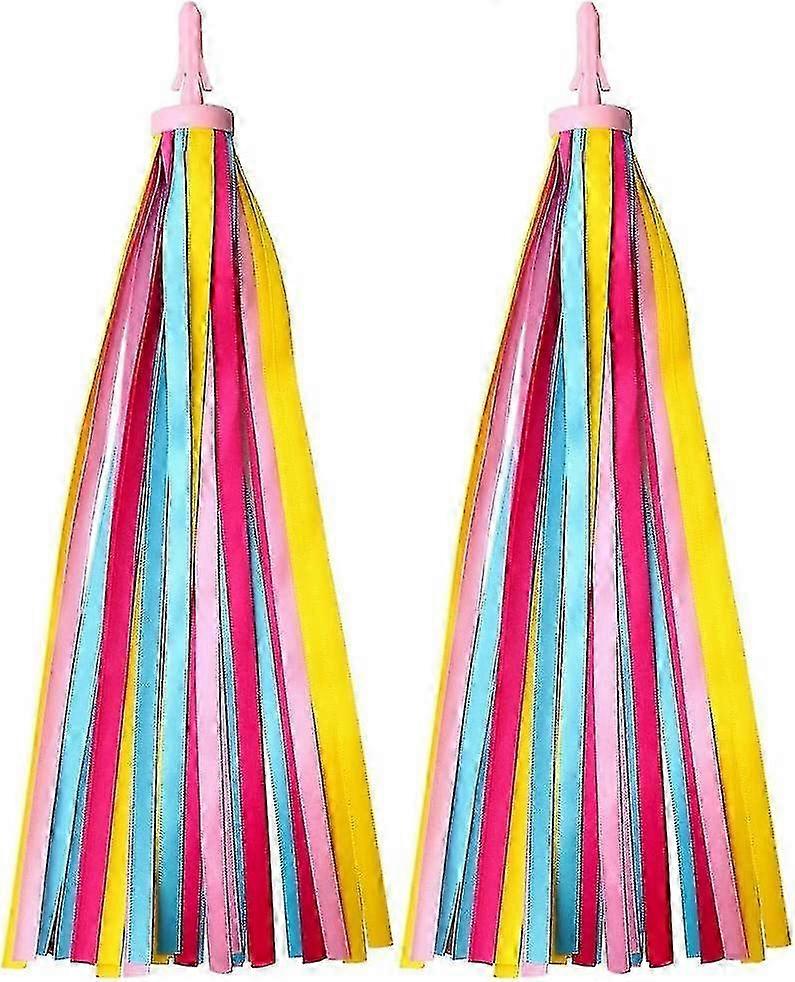 1 זוג כידון סרט סטרימר שולי לאופני ילדים, סרט אחיזת אופניים קטנוע - מתאים למותגים מסוימים