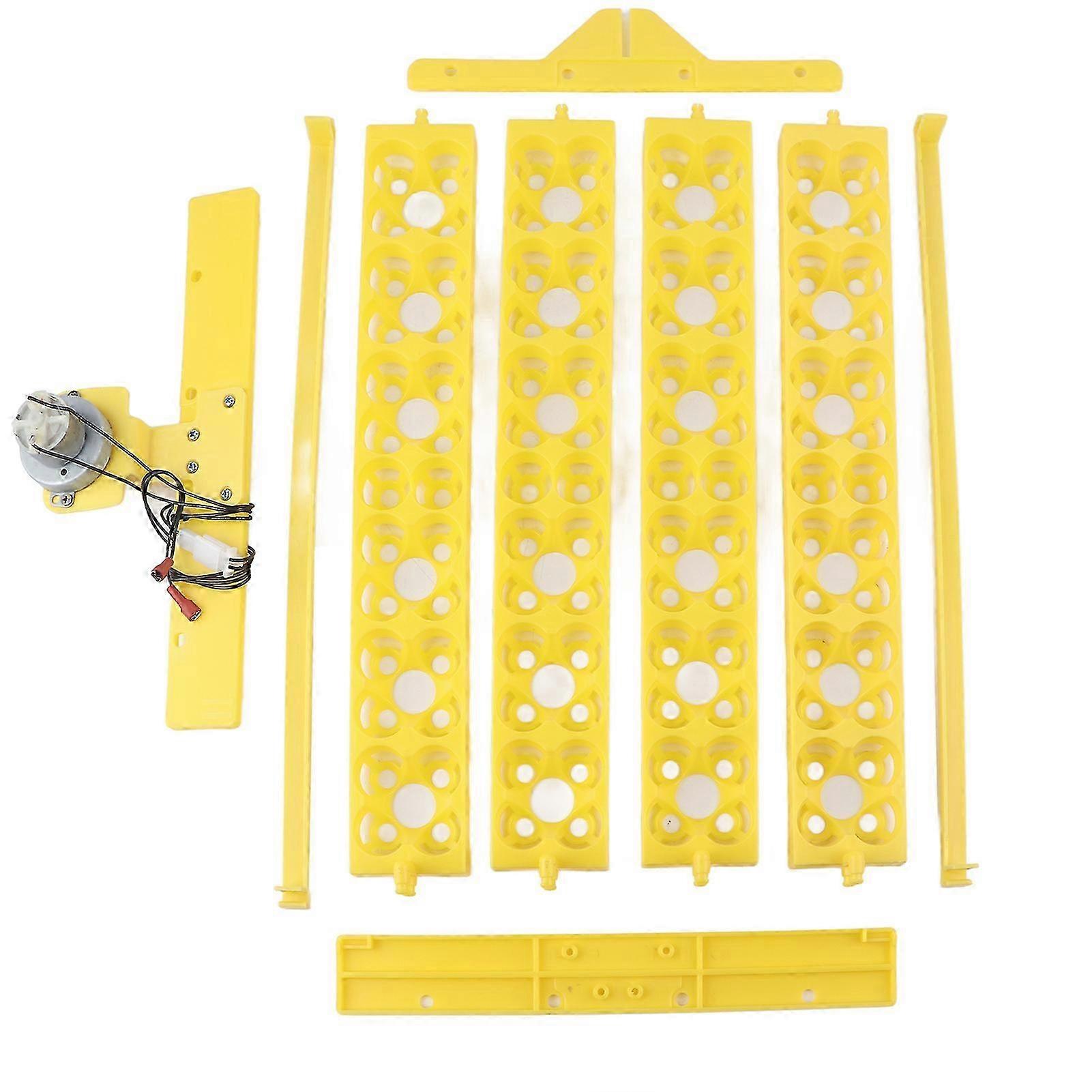 Automatic Turning Egg Incubator Tray for 24 Eggs, Small Four Leaf Flower Design, 12V