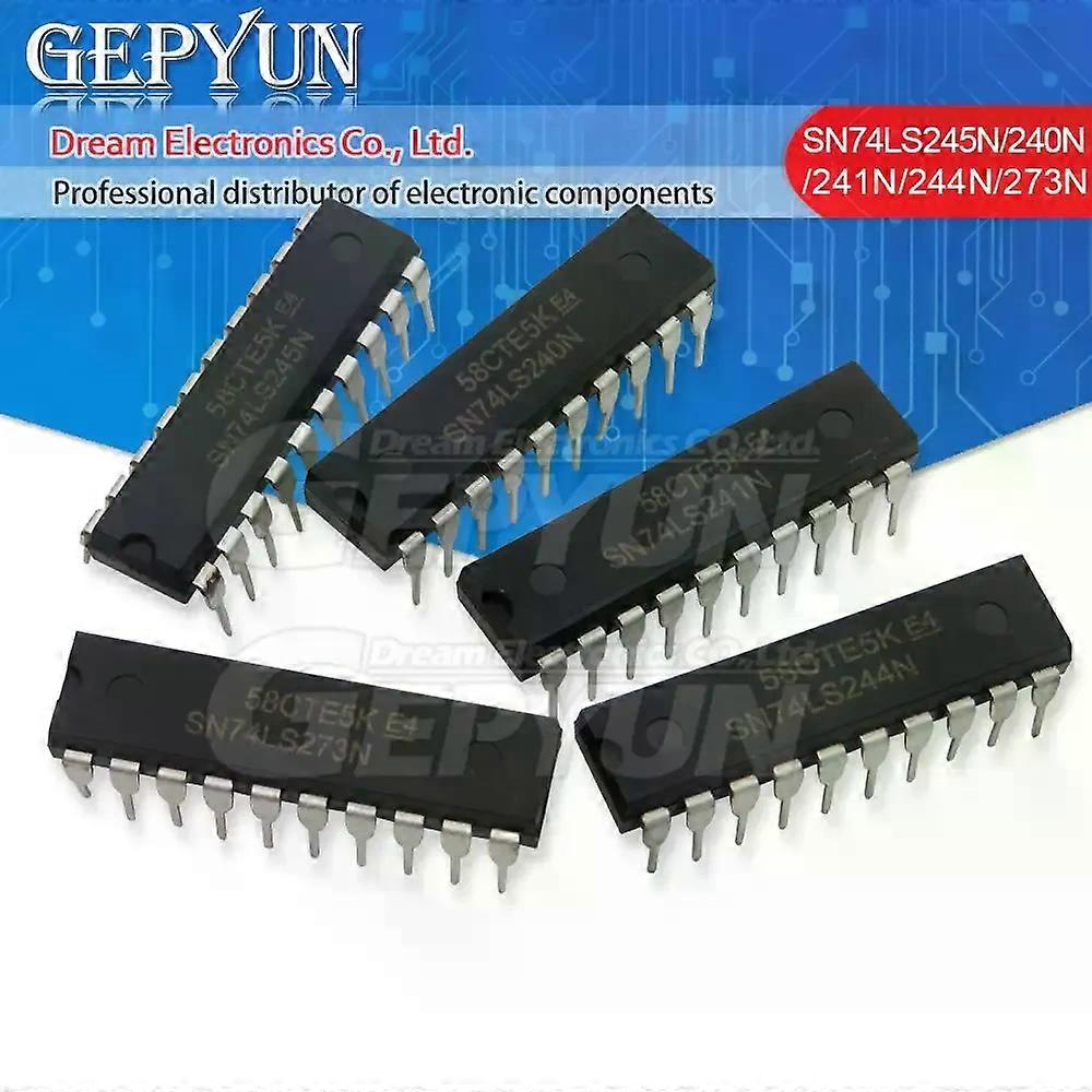 Security 10PCS SN74LS245N SN74LS373N DIP 74LS245N DIP-20 74LS245 SN74LS244N SN74LS273N SN74LS374N 74LS373 74LS244