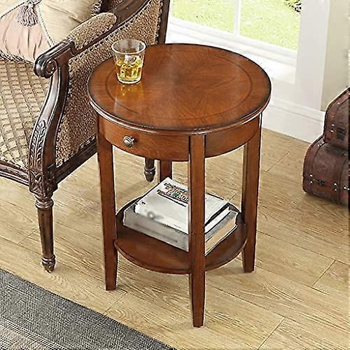 Small round table – simple corner table for living room, side sofa cabinet, tea mini nightstand