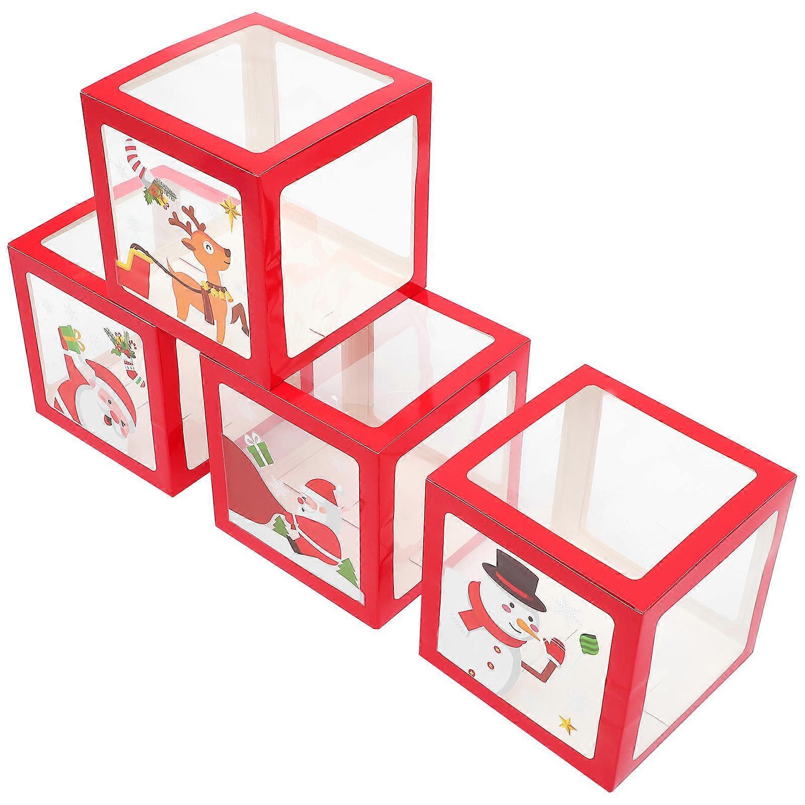 Holiday Boxes Party Hanging Decorations Assorted Color 30X30X30CM 1Set