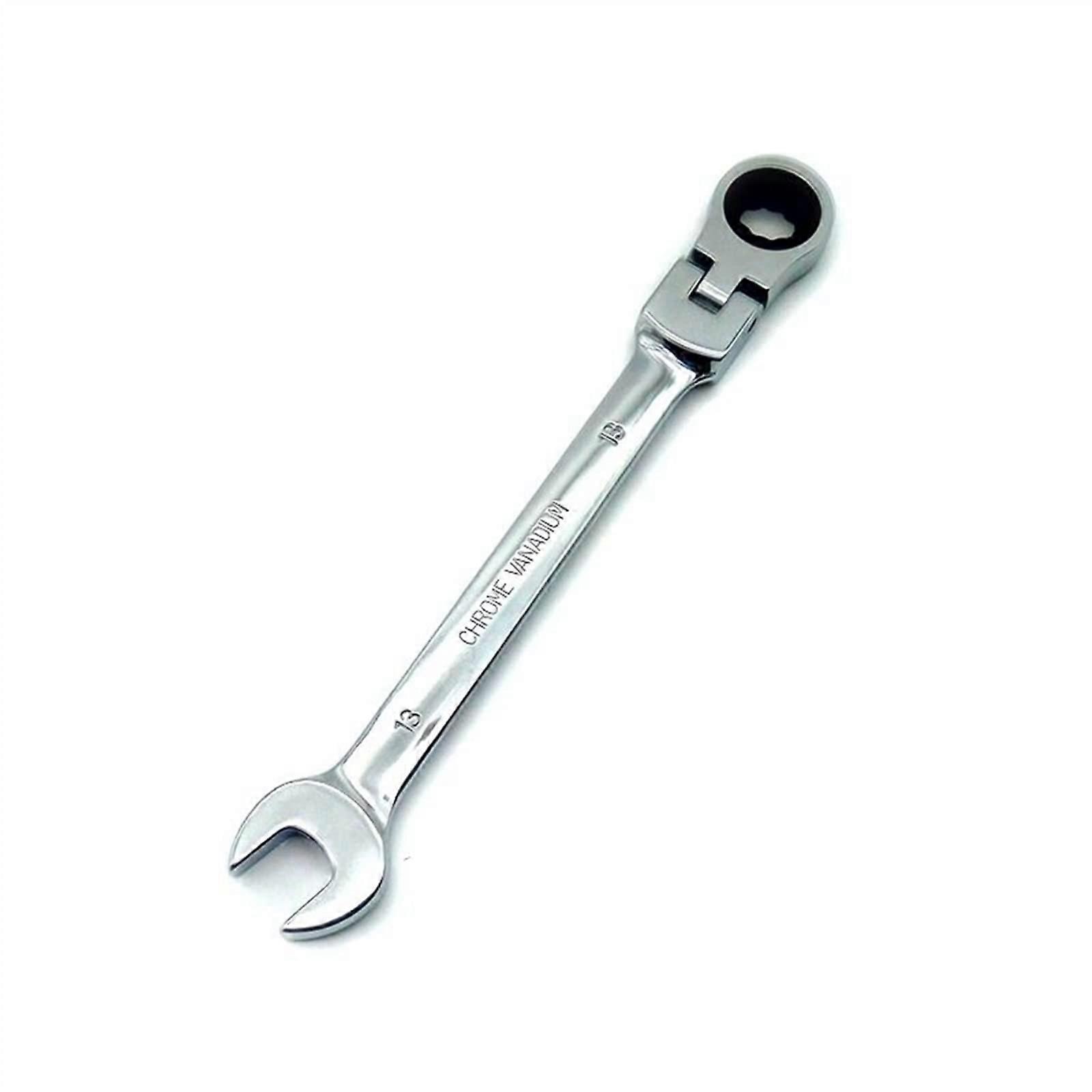 Open-End Wrench 13mm Flexible Ratchet Ring Spanner Adjustable Torque Wrench Car Tools