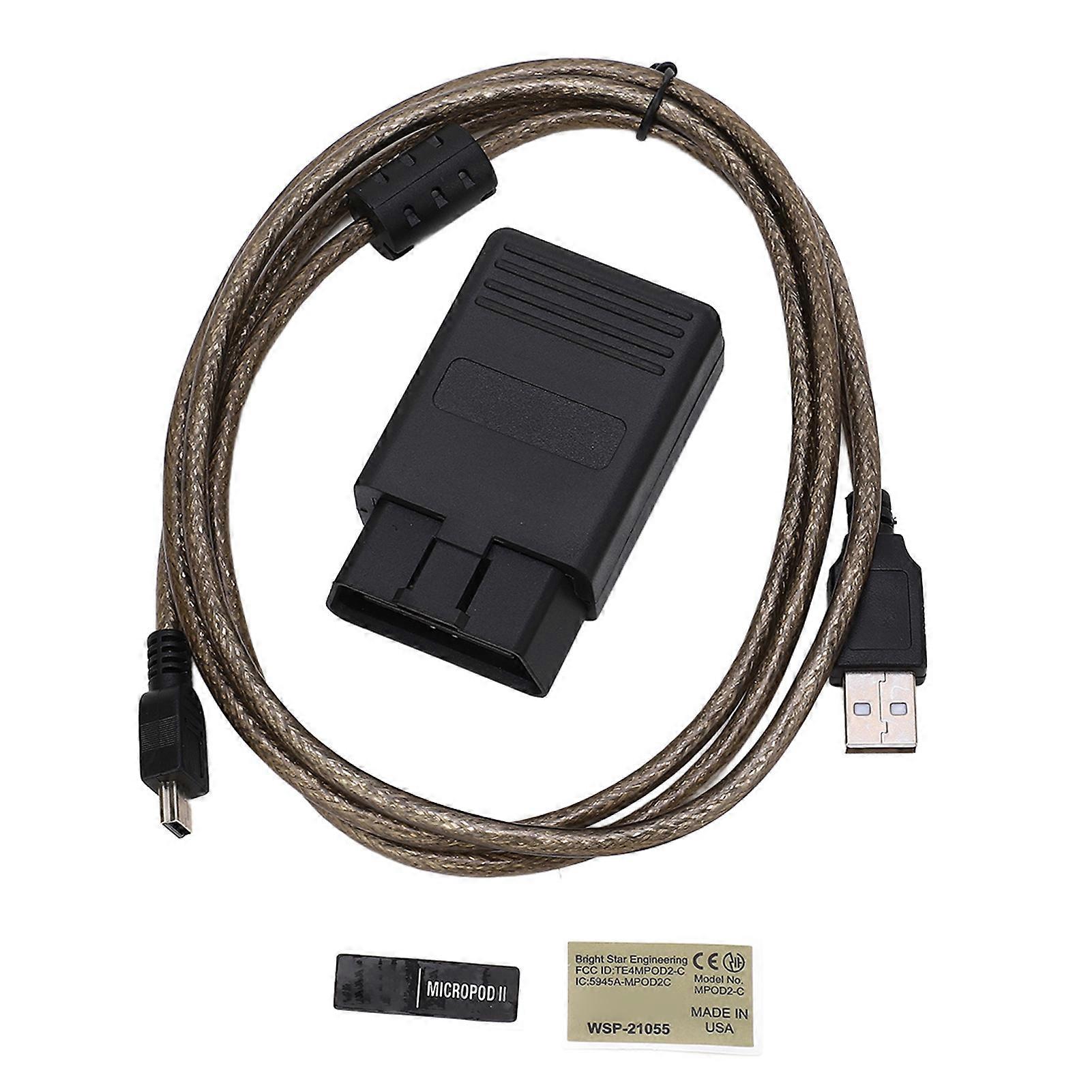 V17.04.27 MicroPOD 2 OBD2 Car Diagnostic Tool Online Programmer Scanner PC Connection Replacement for Chrysler Vehicles