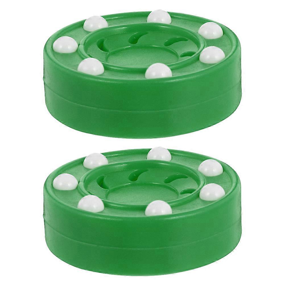 Hockey Biscuit Puck For Land-based Ice Hockey Practice Steady Shots 7.50X7.50X3.00CM 2Pack