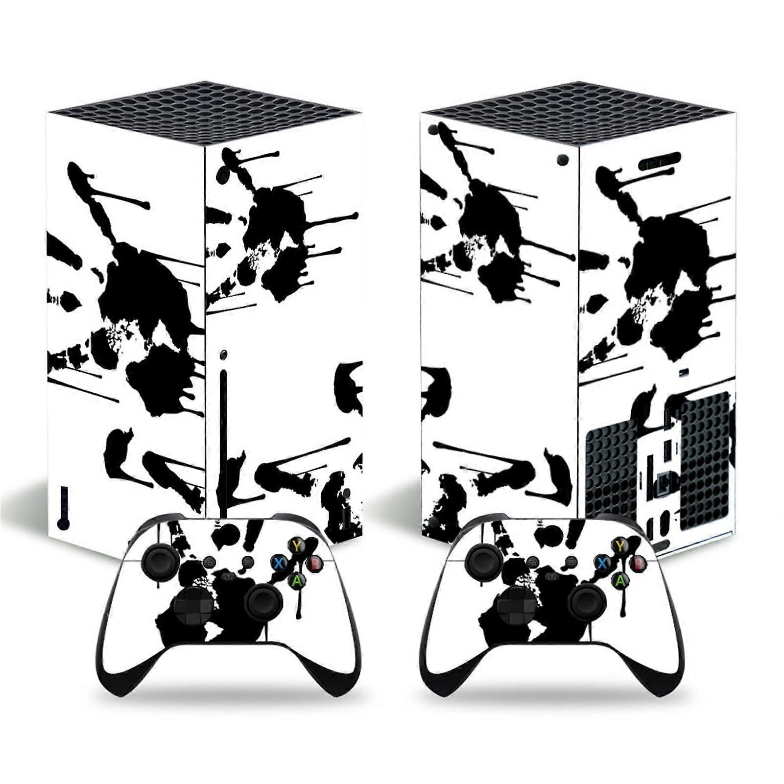 Autocollant en vinyle Couverture pour Xbox Series X Console Cases Autocollant avec deux autocollants de manette sans fil 84564 Décalcomanie