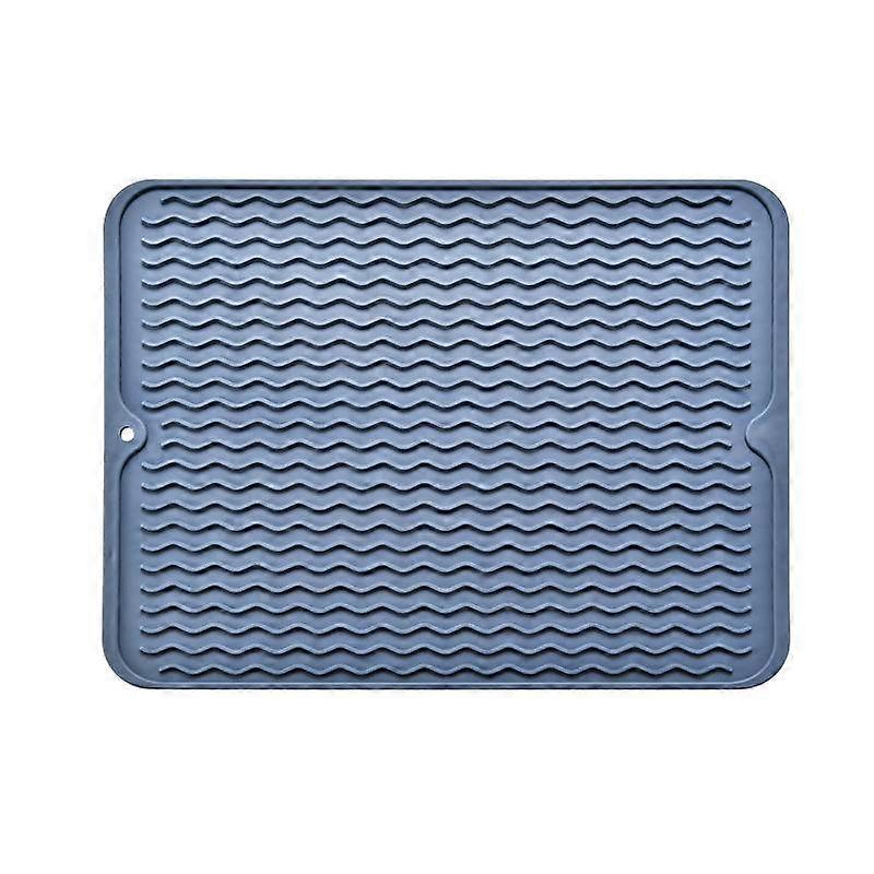 1pcs Rubber TPR Insulation Mat, Kitchen Non-slip Waterproof Tabletop Mat, Dish Draining & Tableware Mat