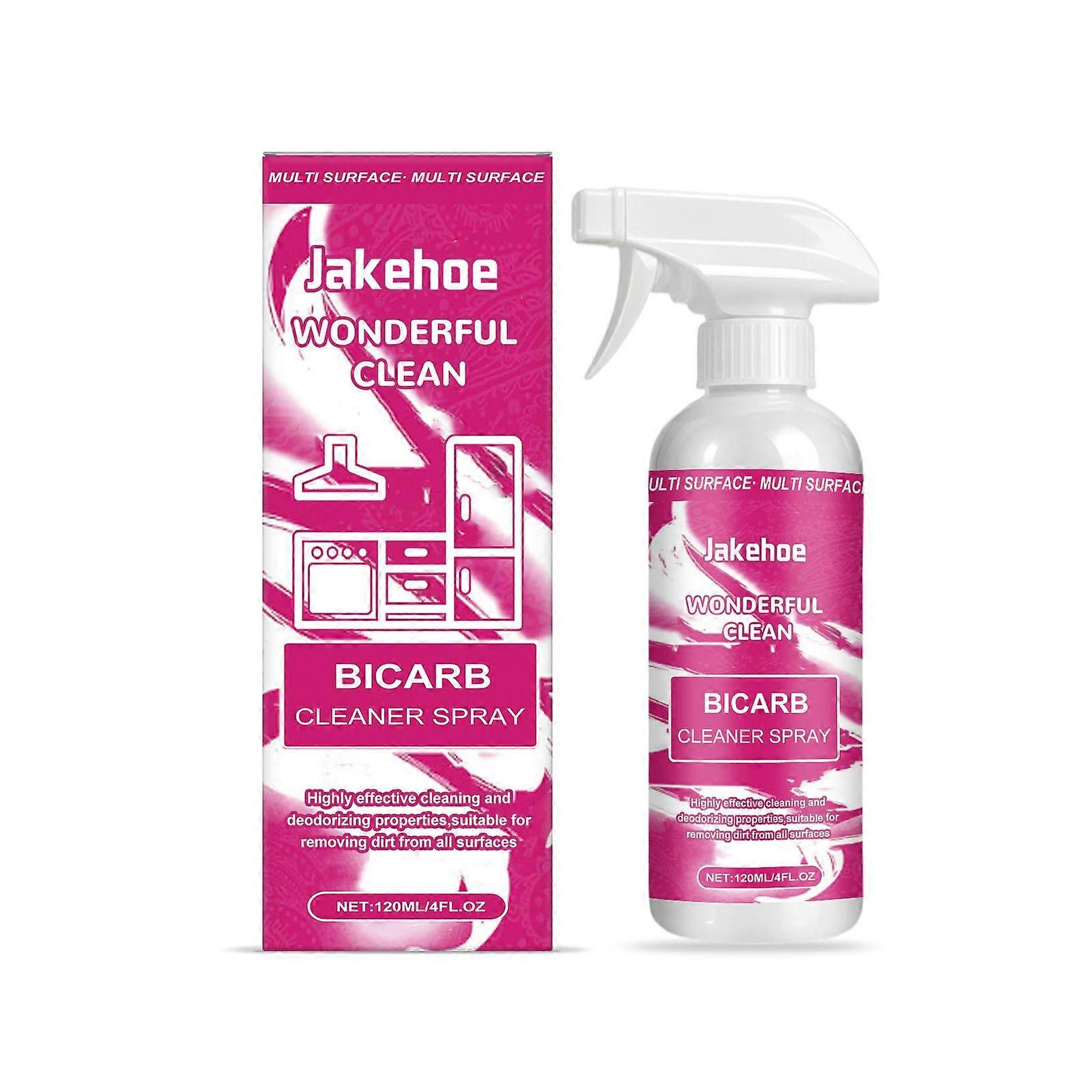120ml Multi-Surface Bicarb Cleaner Spray - Effective Stain & Odor Removal, Suitable for All Surfaces, No Water Marks, Easy to Use for Home & Office