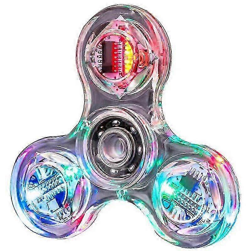 Luminous LED Light Spinner Hand Top - Glow in the Dark EDC Fidget Spinner for Stress Relief & Entertainment