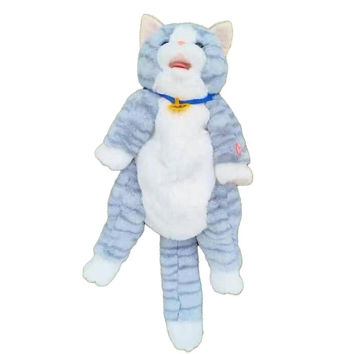 2025 Doll Bag Cat Simulation Pet Backpack, Touch-Sensitive Singing Electric Plush Bag,B