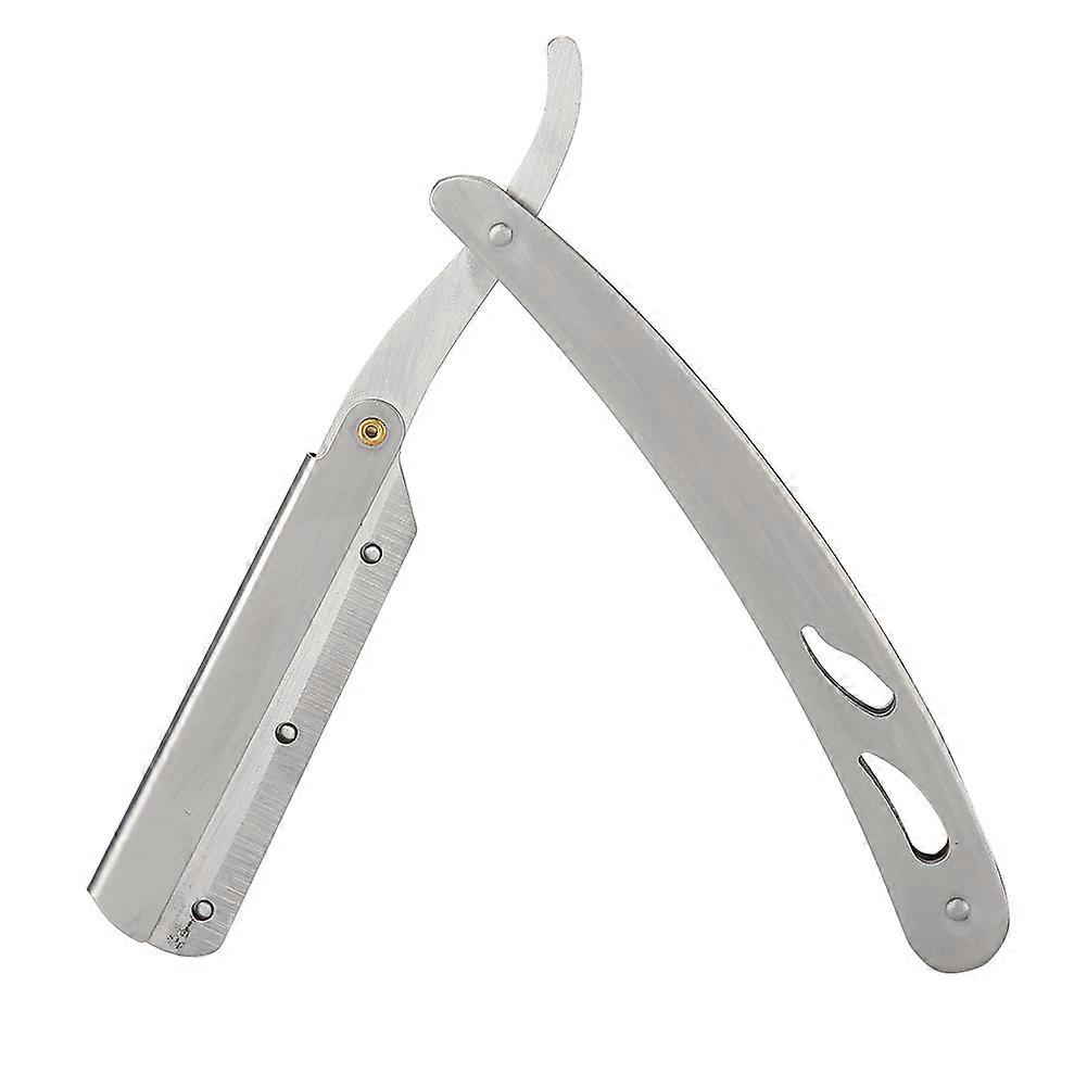 Stainless Steel Barber Razor Straight Folding Shaving Knife Replaceable Blade (77)